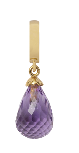 Endless Jewelry Amethyst Drop Gelbgold