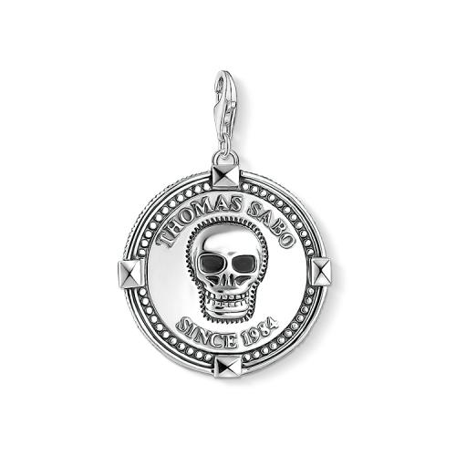 Thomas Sabo Charm-Anhänger &quot;Coin Totenkopf&quot;